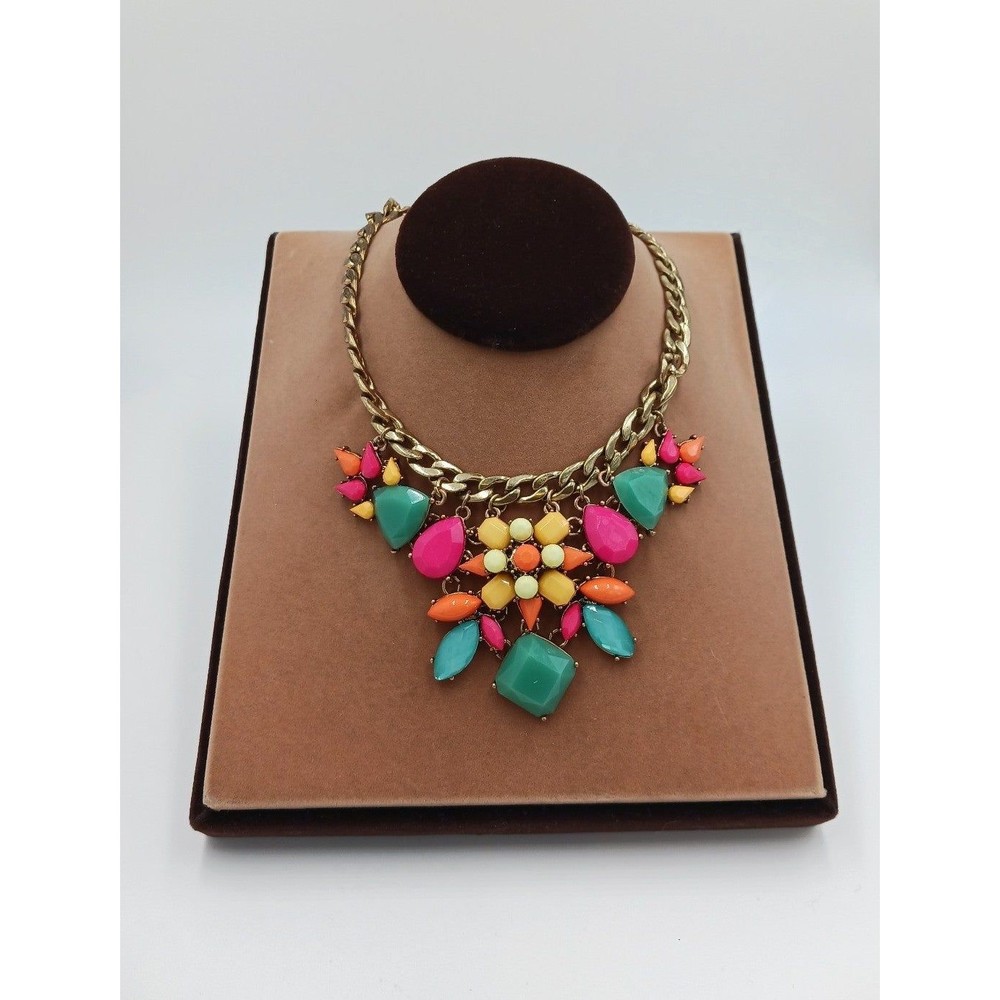 New York & Co Neon Chunky Statement Necklace